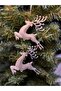 Christmas Tree Set of 2 with Silver Deer Figures Ornament |   Eng-141 | - 4