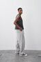 Baggy fit fabric trousers light gray - 7