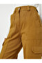 Cargo Pants High Waist Pocket Detailed - 5