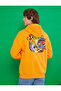 Superman Hooded Oversize Sweatshirt Raised Licensed Printed - 4