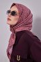 Pink Mini Letter Detail Twill Silk Scarf - 3