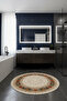 Bath Mat, Round Bath Mat, Washable Bath Mat, Non-Slip Bottom Bath Rug - 3