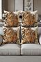 Digital Printed Soft Textured 4-Piece Throw Pillow Cover Set (43X43 cm) Krl0024