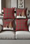 Digital Printed Soft Textured 4-Piece Throw Pillow Cover Set (43X43 cm) Krl0044