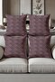 Digital Printed Soft Textured 4-Piece Throw Pillow Cover Set (43X43 cm) Krl0017