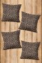 Digital Printed Soft Textured 4-Piece Throw Pillow Cover Set (43X43 cm) Krl0022 - 2