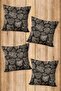 Digital Printed Soft Textured 4-Piece Throw Pillow Cover Set (43X43 cm) Krl0007 - 2