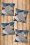 Digital Printed Soft Textured 4-Piece Throw Pillow Cover Set (43X43 cm) Krl0020 - 2