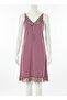 Women's Dusty Rose Short Sleeve Long Nightgown - 2