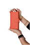 Genuine Leather Women's Wallet |   Mimosa 6073 Flother Mat Orange