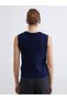 Crew Neck Women's Knitwear Vest - 4