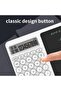 10 Digit Calculator with Writing Tablet, Time Function, LCD Display, 27 x 17 x 1.51 cm, White - 7