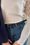 Women's Faux Leather Thin Belt – Minimal Metal Buckle, Stylish and Suitable for Everyday Use - 6