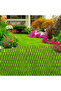 OneDcor Artificial Grass Carpet 2x2M - Thick Realistic Green Turf Mat for Garden & Balcony 2x2m - 6