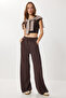Contrast Stripe Modal Sweatpants Lkb0015 Brown - 3