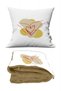 Striped Heart Pattern Optional Pillow Inside Tv Blanket 110X170Cm
