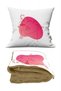 Modern Women's Silhouette Patterned Optional Cushion Inside TV Blanket 110x170cm