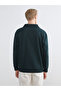 Peak New Season Zippered Stand Collar Men's Thick Sweatshirt - 4
