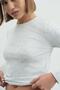 Crew Neck Soft Long Sleeve T-Shirt Gray - 2