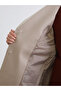 Two Mt Shop Quality Lcw Modest Beige Jacket Collar Women's Cashmere Coat - 4