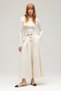 Women's High Waist Wide Leg Woven Palazzo Pants - Pleated - 2