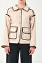 Hatunatila Quilted Pocket Shirt Collar Jacket 7868 Beige - 6