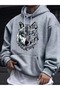 Unisex Hooded Sweatshirt 3 Thread Fabric Comfortable Fit B Printed Design Casual Hoodie