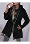 Plus Size Longline Zip-Up Hooded Jacket - 3