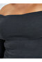 Plus Size Bardot Neck Ribbed Midi Dress - 4