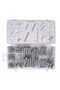 Compression and tension spring set, 200 elements,
