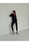 Women's French Velvet Zippered K Hooded Bottom/Upper Set