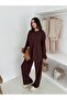 Crew Neck, Long Sleeves, Tunic with Side Slit Detail. Elastic Waist Long Pants. - 2