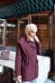 Women's Button-Detail Short Trench Coat - 4