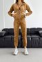Women's French Velvet Zippered K Hooded Bottom/Upper Set - 2