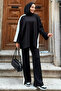 Side Stripe Suit Z5713 Black - 5