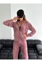 Women's French Velvet Zippered K Hooded Bottom/Upper Set - 5