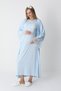 Women's Special Lace Cotton Winter Maternity Nightgown Dressing Gown Set of 2 - 5