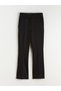 Lcwaikiki Classic Black Standard Fit Flared Women's Trousers - 5