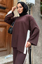 Side Stripe Suit Z5713 Brown - 4