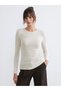Two Mt Shop Quality Soulife Beige Plain Standard & Regular Long Sleeve Women's Bodysuit
