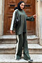 Side Stripe Suit Z5713 Emerald Green - 2