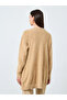 Khaki Furry Knit Longline Cardigan - 5