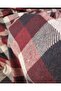 Knitted Fabric in Burgundy Black Beige Colors Width: 140 cm - 3