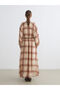 Esvab • Modern & Sophisticated Roba Collar Checkered Embroidered Dress - 5