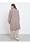 Beige Oversized Button-Front Trench Coat - 5