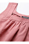 Women Pink Schiffli Detail Square Neck Top - 5