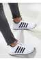 Men's White Striped Casual Comfortable Soft Sole Comfortable Sneaker Sports Shoes - 2