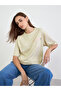 Beige Slogan Print Oversized T-Shirt