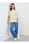 Beige Slogan Print Oversized T-Shirt - 2