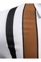 Men Striped Long Sleeve Polo Shirt - 5